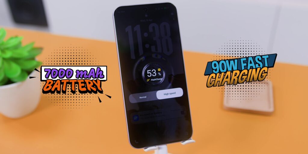 vivo V70 FE battery and charging