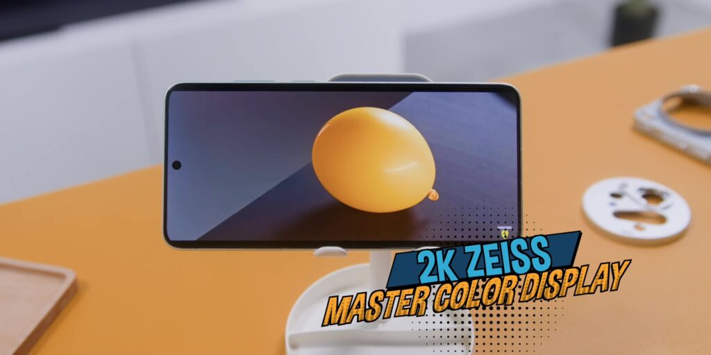Vibrant front screen of the vivo X300 Ultra highlighting its 2K Zeiss Master Color Display.
