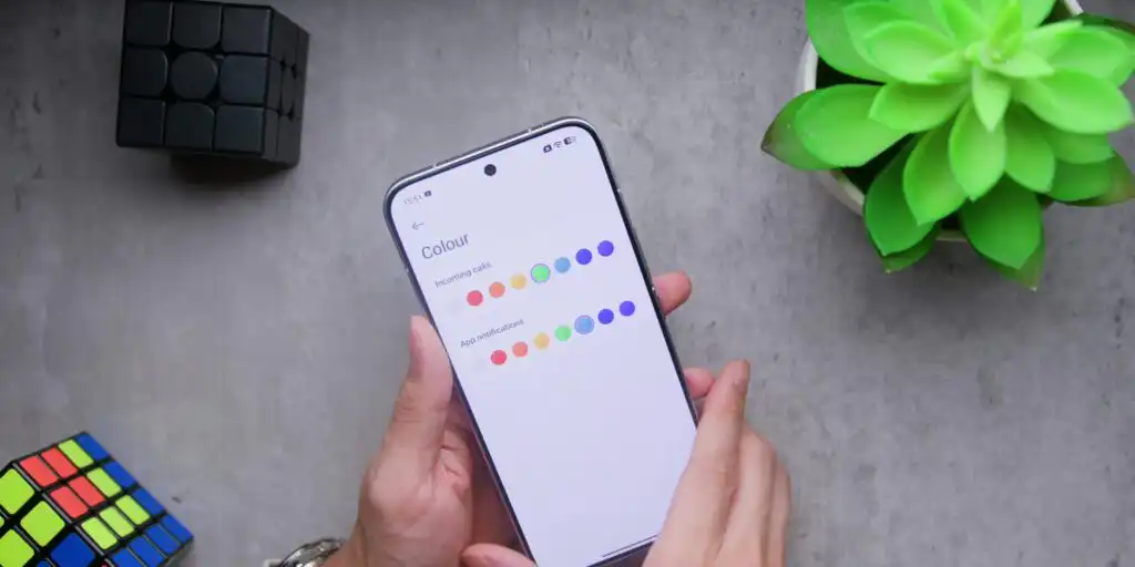 Compilation showcasing the different color options available for the Poco X8 Pro Max rear RGB light ring.