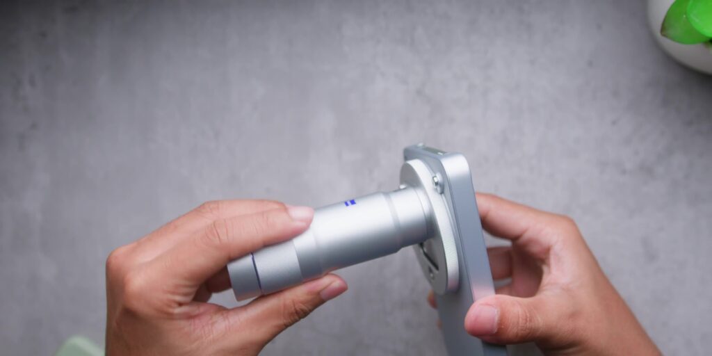 Close-up of the detachable lens extender accessory for the vivo X300 Ultra.