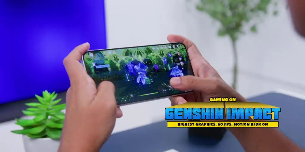 Gameplay screenshot of Genshin Impact running on the high performance Poco X8 Pro Max screen.