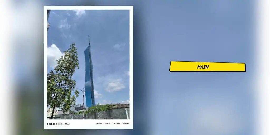 Daytime camera sample photo captured with the Poco X8 Pro Max rear camera.