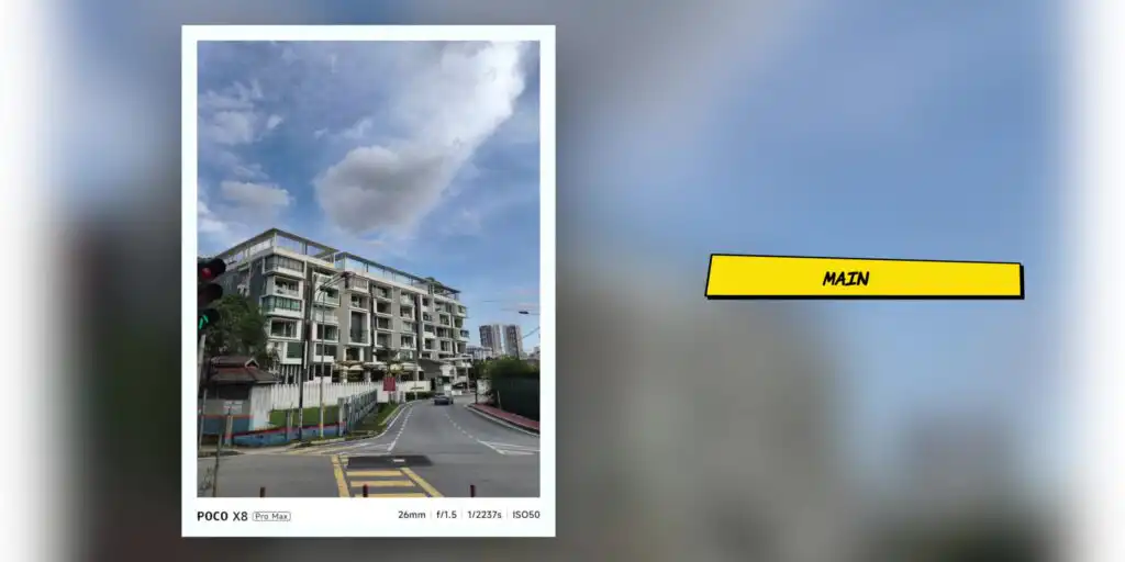 Daytime camera sample photo captured with the Poco X8 Pro Max rear camera.
