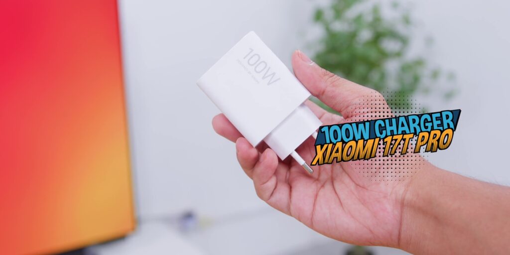Xiaomi 17T vs 17T Pro: Don't Buy The WRONG One! 32 Close-up of the 100W fast charger included with the Pro model.