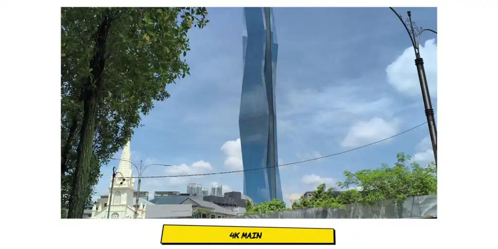 Video frame screenshot demonstrating the video recording quality of the Poco X8 Pro Max.