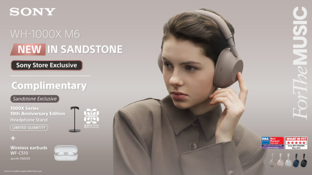 A Decade of Quiet: Sony Drops Luxury 1000X THE COLLEXION, Sandstone WH-1000XM6 in Malaysia 10 Sony WH-1000XM6 Sandstone Exclusive promo