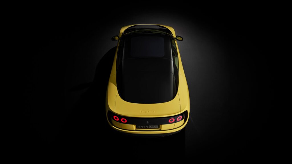 ferrari luce top rear yellow