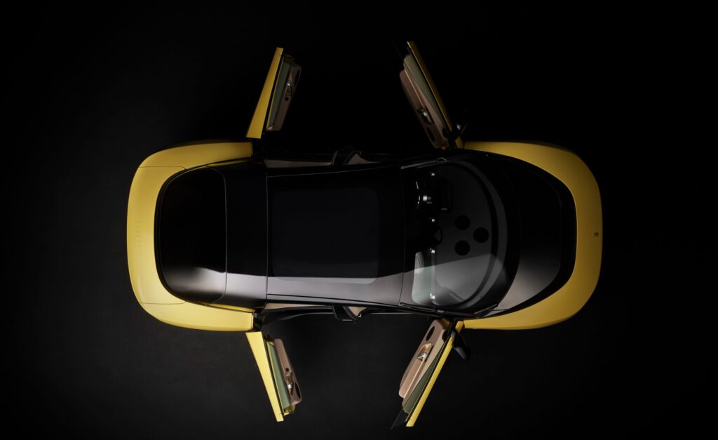 ferrari luce top view doors
