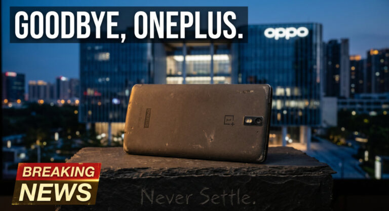 Goodbye OnePlus Never Settle hero