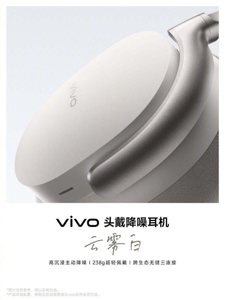 vivo ANC over-ear headphones white