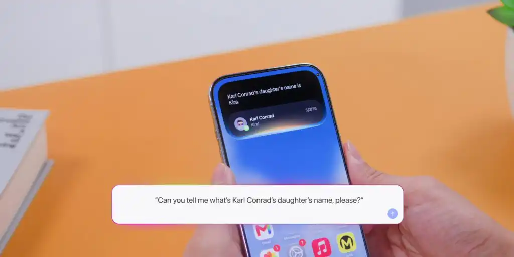Siri AI Personal context