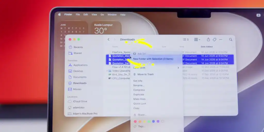 Ask Siri option on Mac