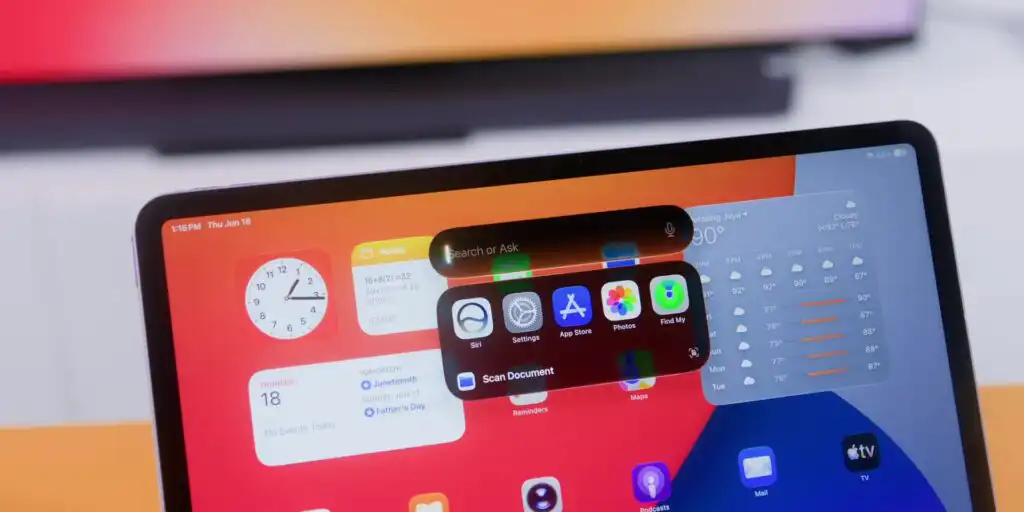 Siri AI on iPad