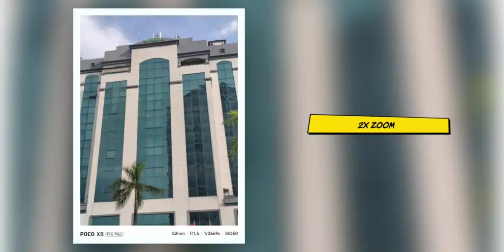 POCO X8 Pro Max 2x zoom camera sample