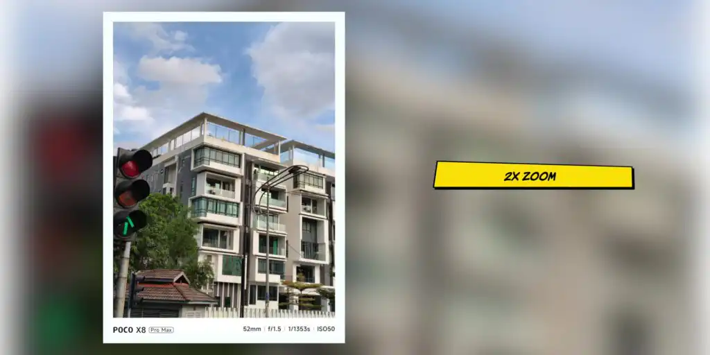 POCO X8 Pro Max 2x zoom camera sample