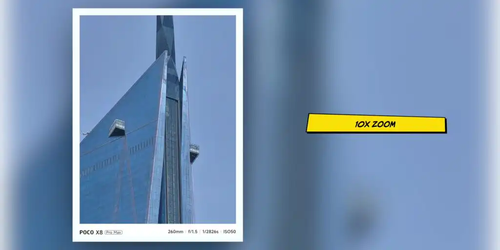 POCO X8 Pro Max 10x zoom camera sample