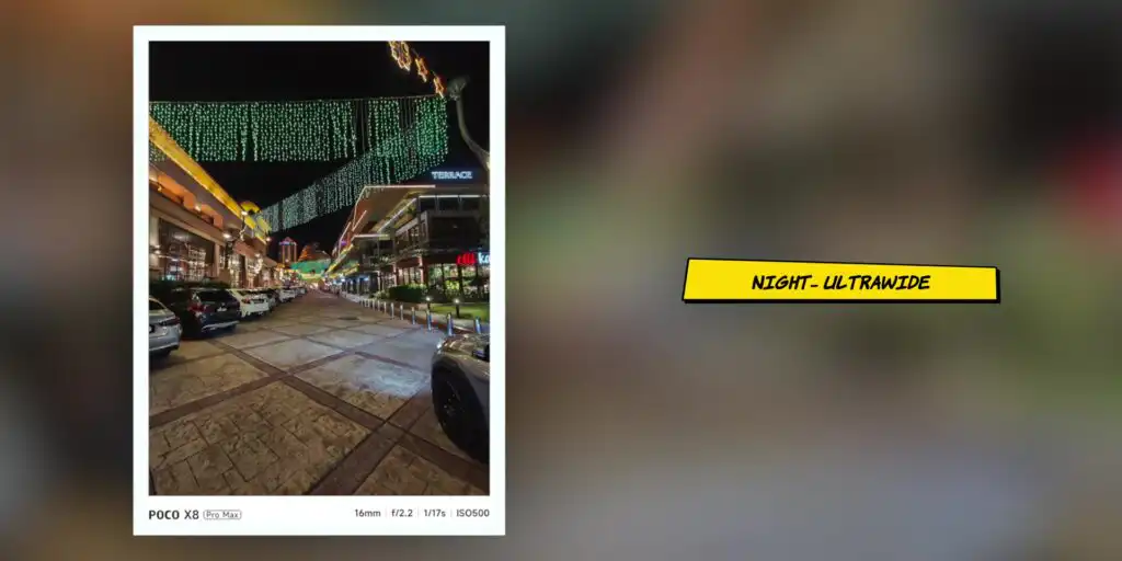 POCO X8 Pro Max night mode camera sample