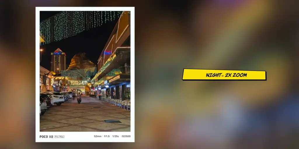 POCO X8 Pro Max night mode camera sample