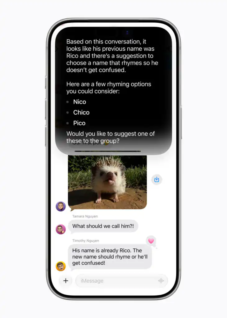 Apple Siri AI personal context and suggestions