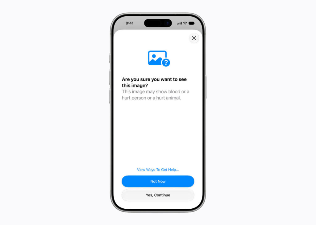 Guarding the Glass: Inside Apple’s Child Safety Updates 3 Apple Child Account Communication Safety blur content