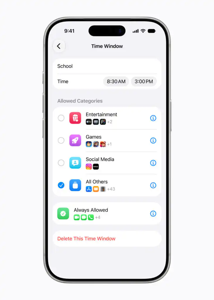Guarding the Glass: Inside Apple’s Child Safety Updates 5 Apple child account Screen Time Schedule