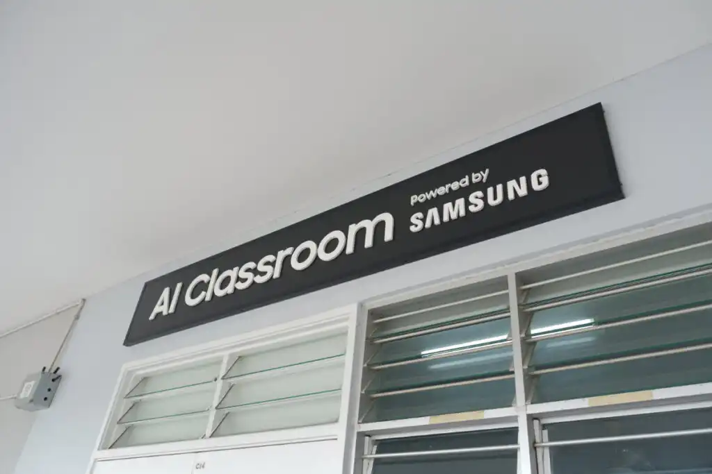 Samsung AI Classroom signage