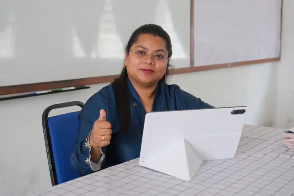 Samsung AI Classroom teacher