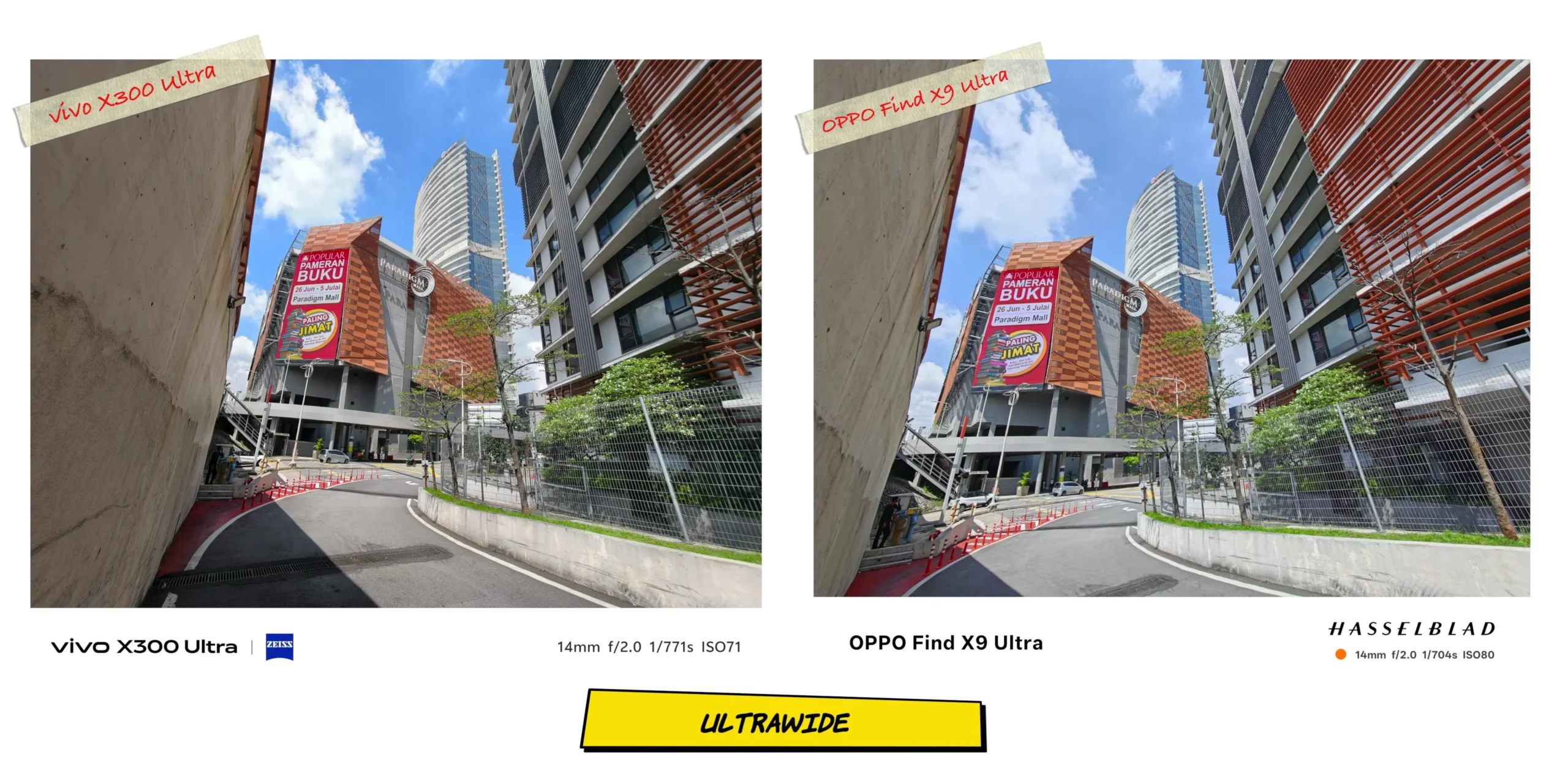 vivo X300 Ultra vs OPPO Find X9 Ultra: Camera Comparison 3 Daytime ultrawide camera sample showcasing the field of view and edge distortion control between both devices.
