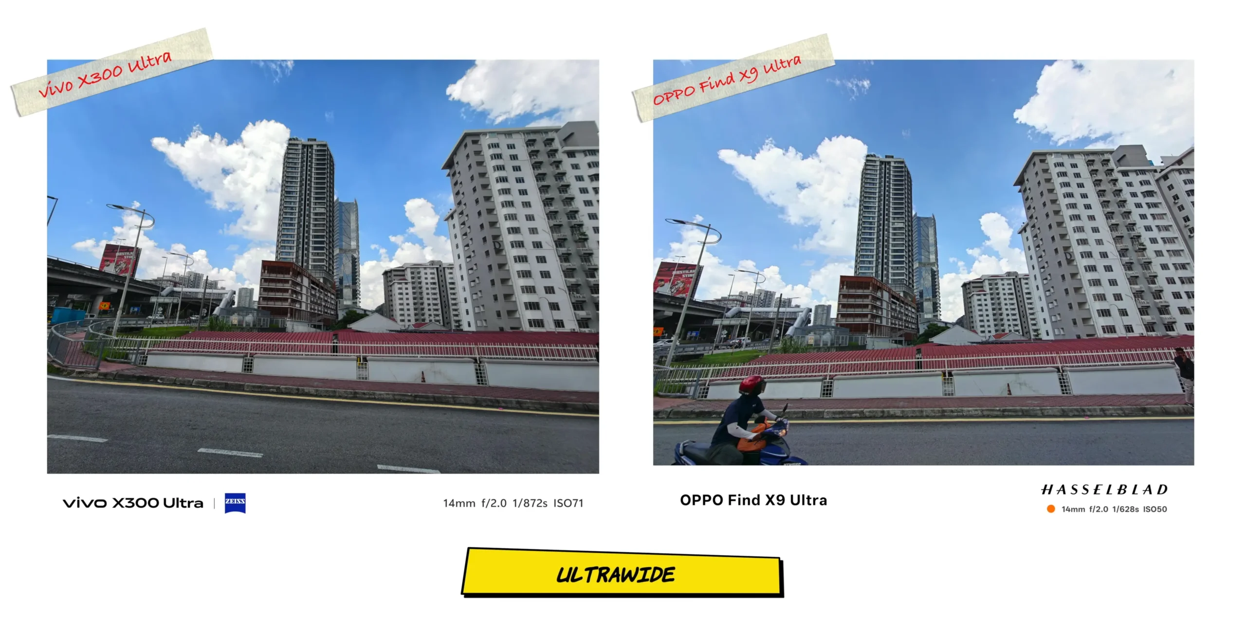 vivo X300 Ultra vs OPPO Find X9 Ultra: Camera Comparison 5 Daytime ultrawide camera sample showcasing the field of view and edge distortion control between both devices.