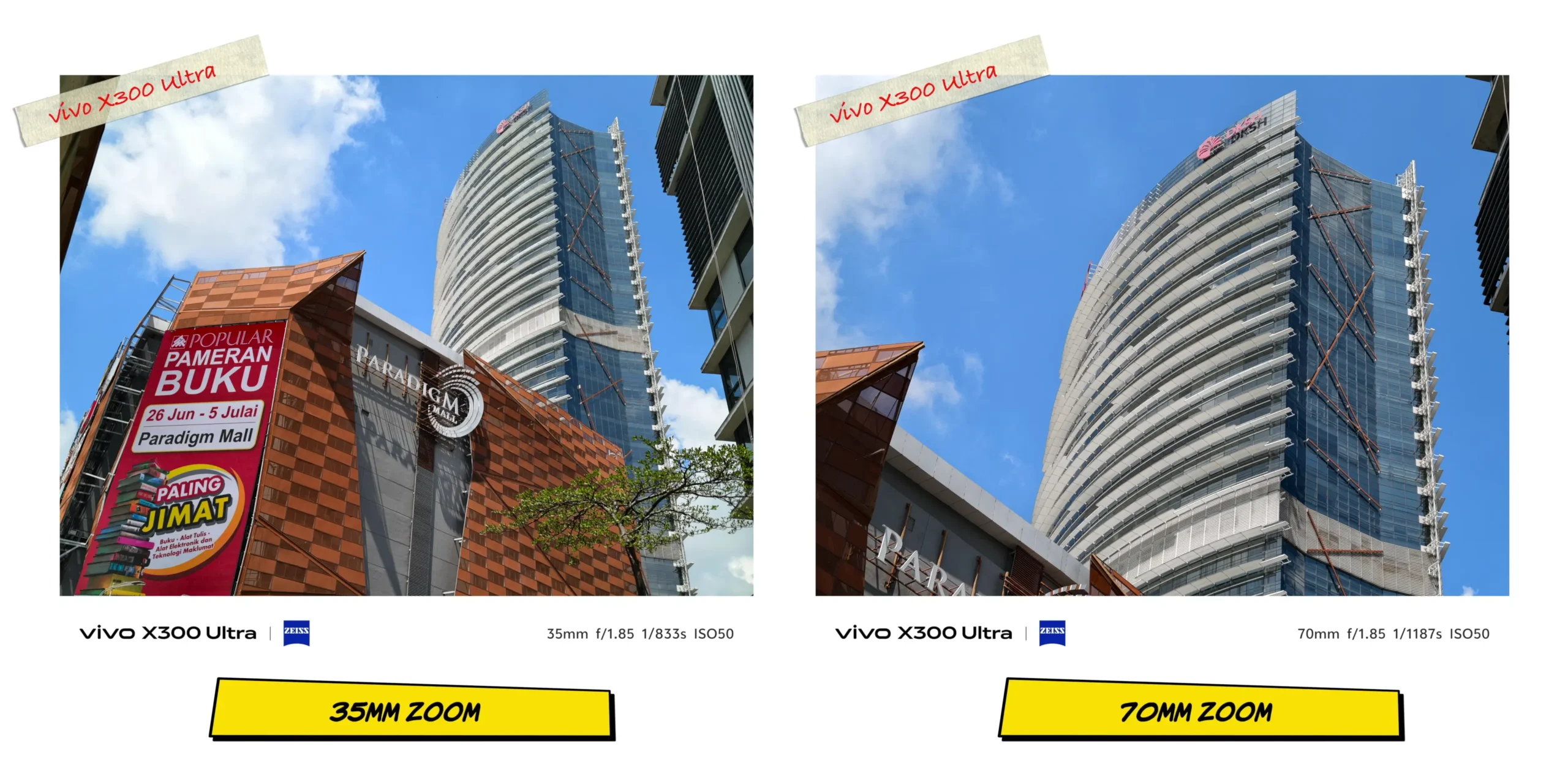 vivo X300 Ultra vs OPPO Find X9 Ultra: Camera Comparison 7 Multi-focal length demonstration on the Vivo X300 Ultra stepping from 35mm to 70mm zoom.