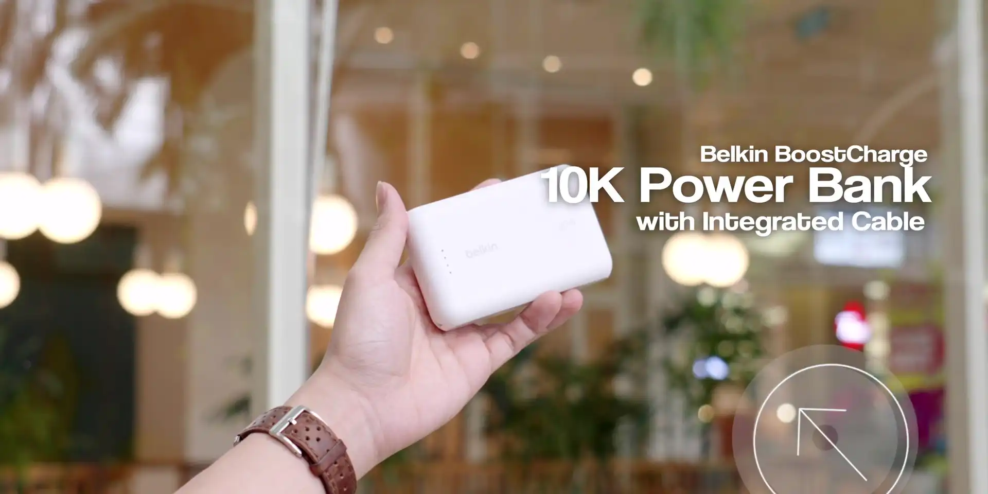 Belkin BoostCharge 10K Power Bank with Integrated Cable