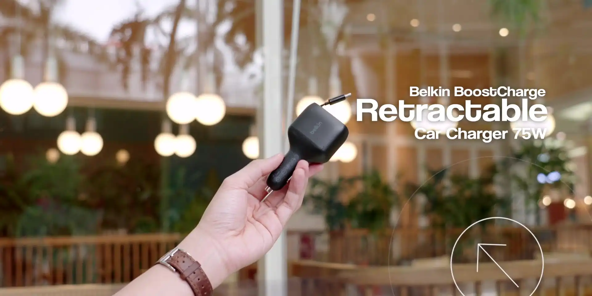Belkin BoostCharge Retractable Car Charger 75W