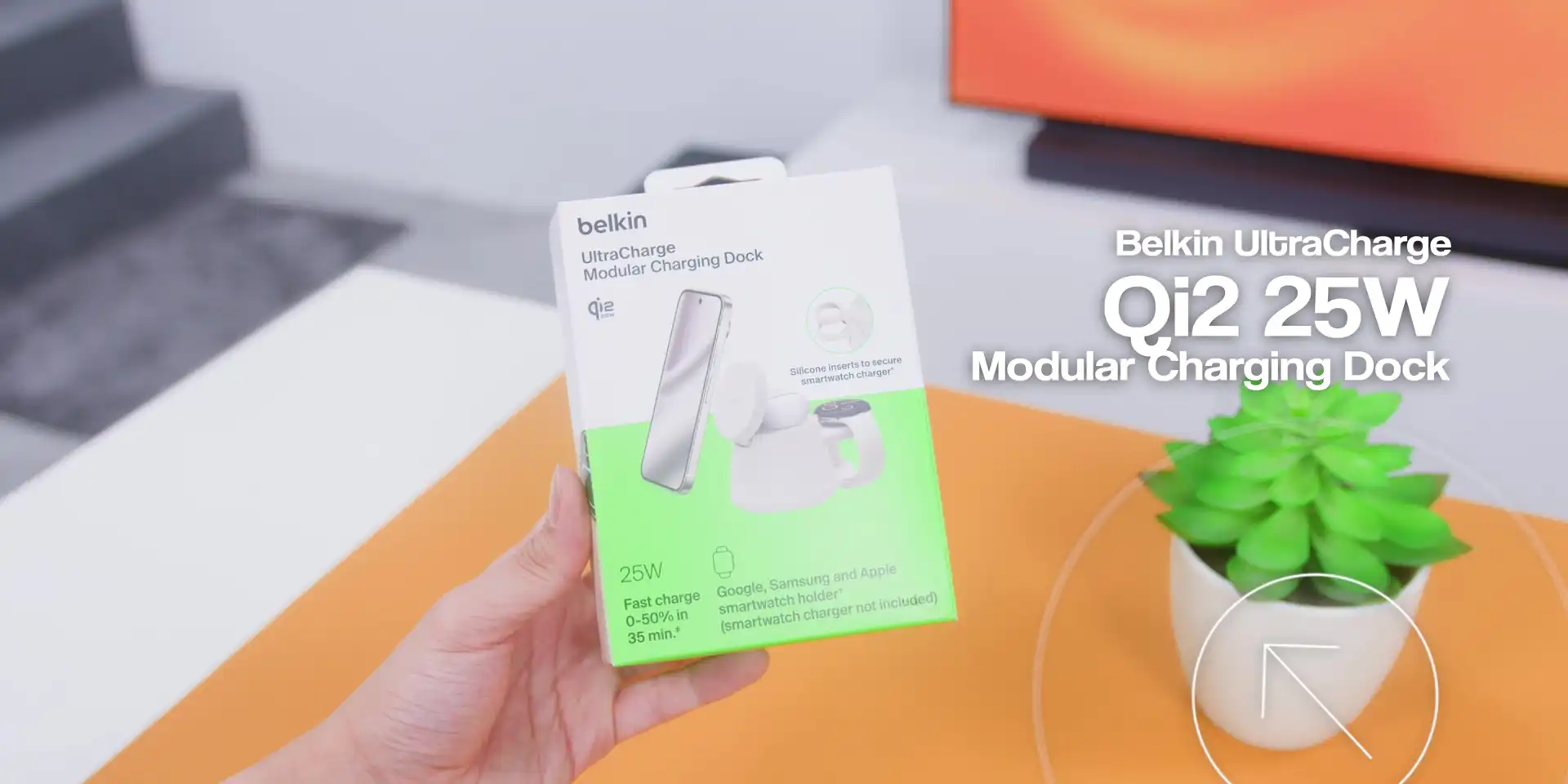 Belkin UltraCharge Qi2 25W Modular Charging Dock