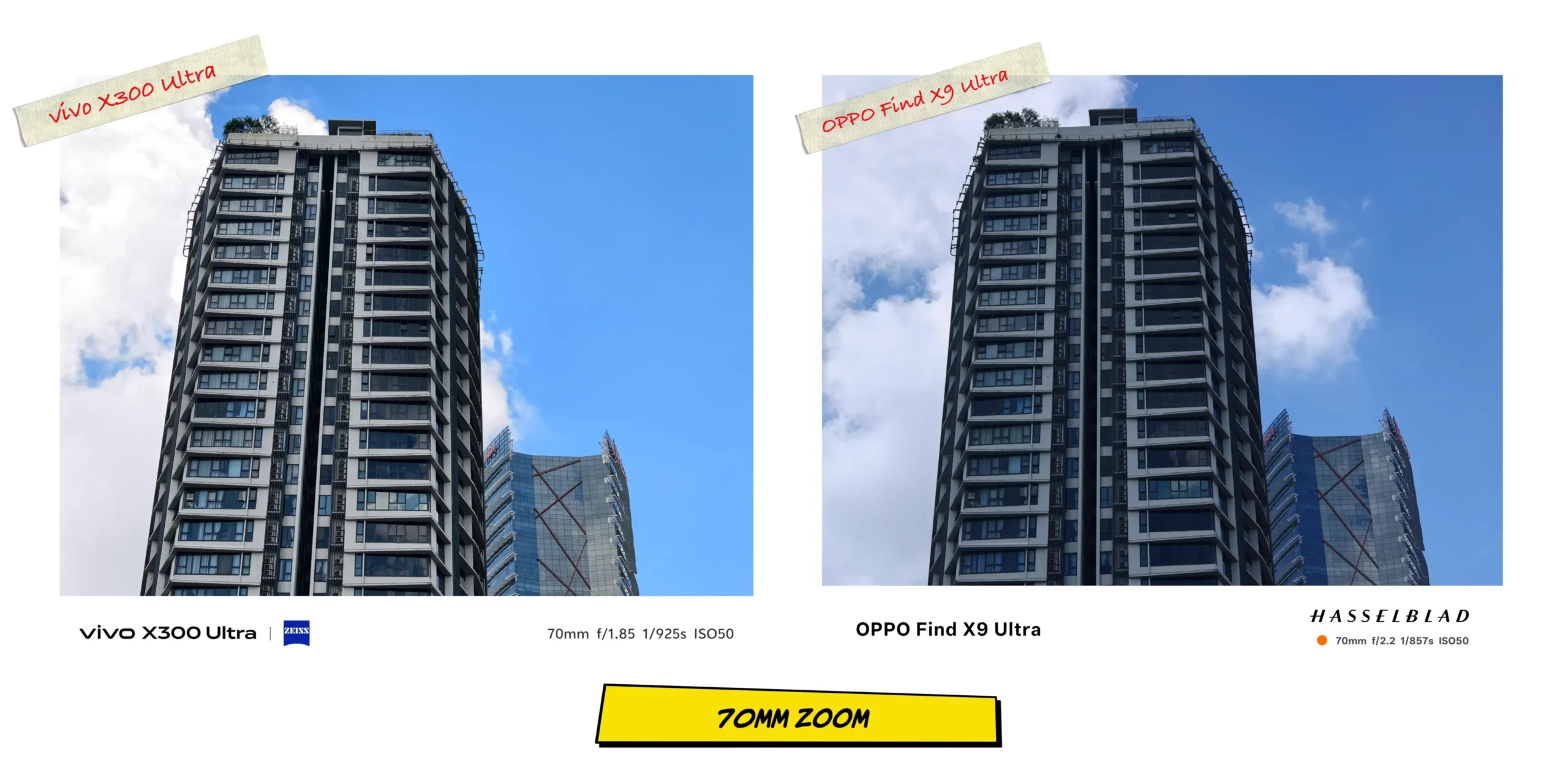 vivo X300 Ultra vs OPPO Find X9 Ultra: Camera Comparison 15 Mid-range telephoto shot at 70mm comparing details on a distinct architectural or landscape subject.