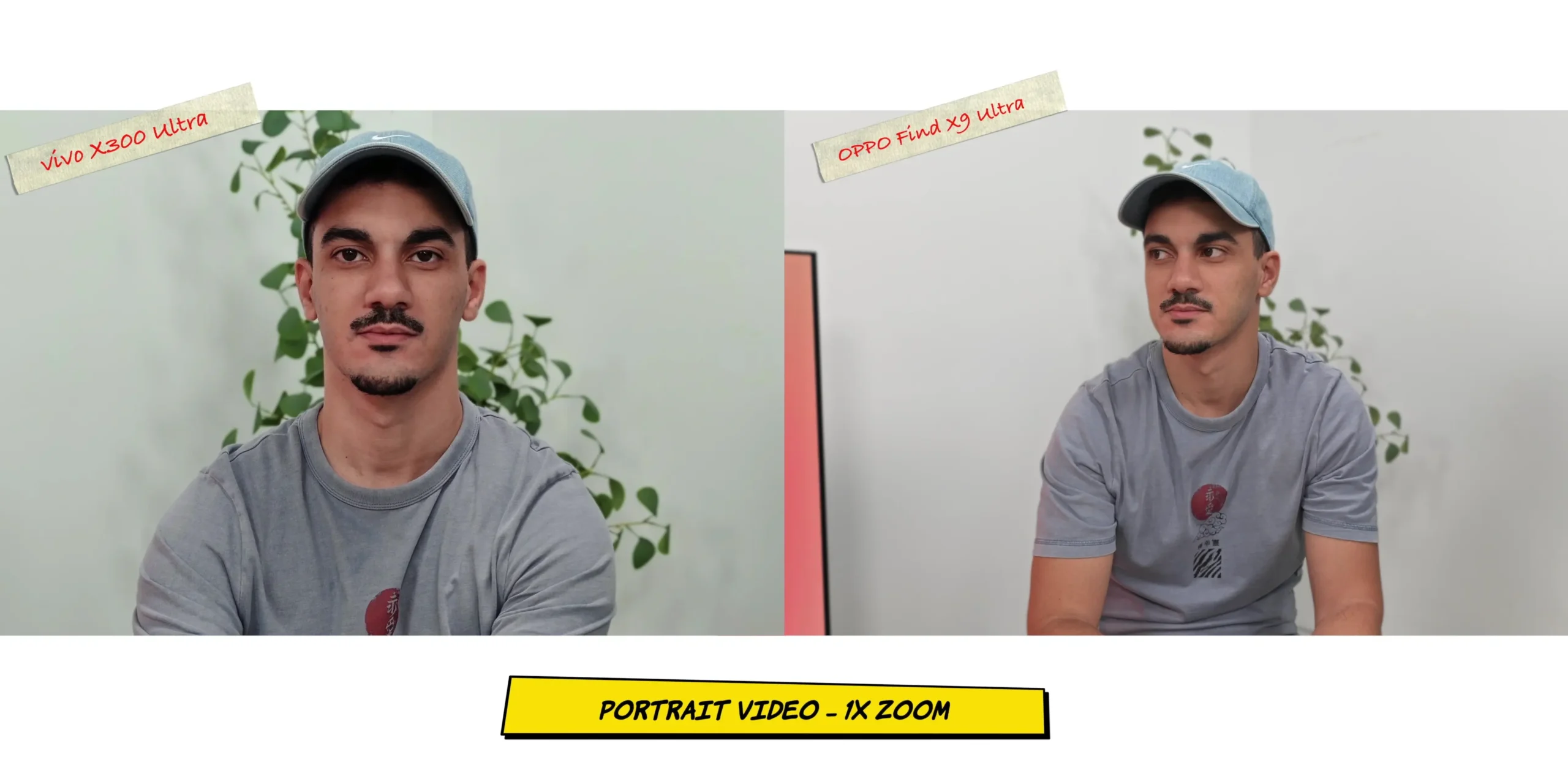vivo X300 Ultra vs OPPO Find X9 Ultra: Camera Comparison 64 Cinematic portrait video sample screenshot 1 evaluating real-time background blur tracking around a human subject.