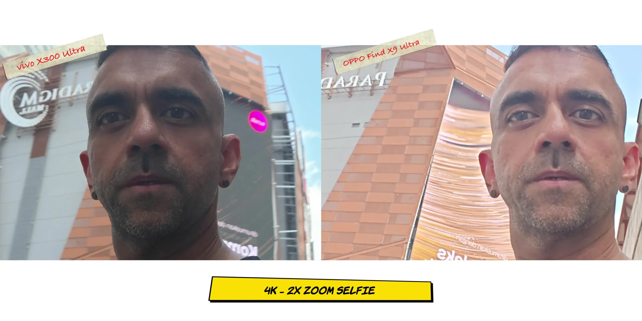 vivo X300 Ultra vs OPPO Find X9 Ultra: Camera Comparison 67 Front camera video recording screenshot 2 highlighting electronic stabilization while walking.