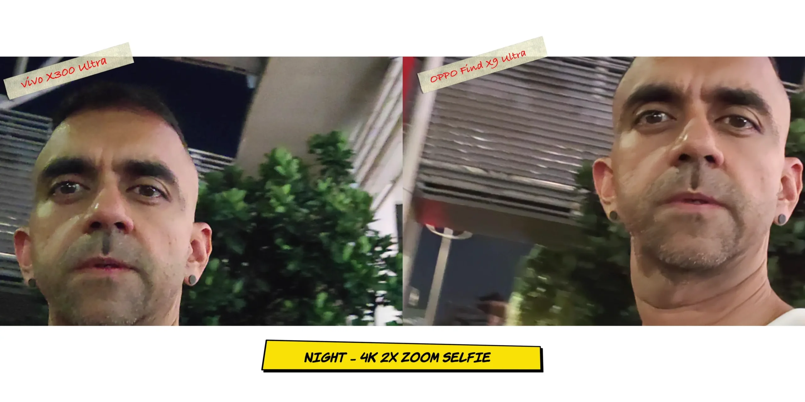 vivo X300 Ultra vs OPPO Find X9 Ultra: Camera Comparison 72 Late night front-facing selfie sample 1 showcasing noise reduction algorithms under low ambient light.