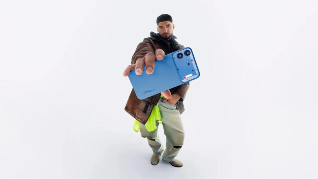 Nothing Phone (4b) Blue lifestyle 2